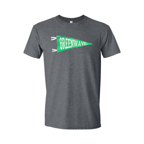 Greenville Green Wave Pennant T-Shirt